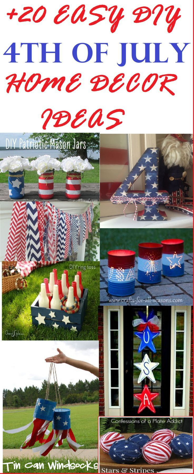 Best ideas about DIY 4Th Of July Decorations
. Save or Pin DIY your own July 4th holiday decor Over 20 easy DIY 4th Now.