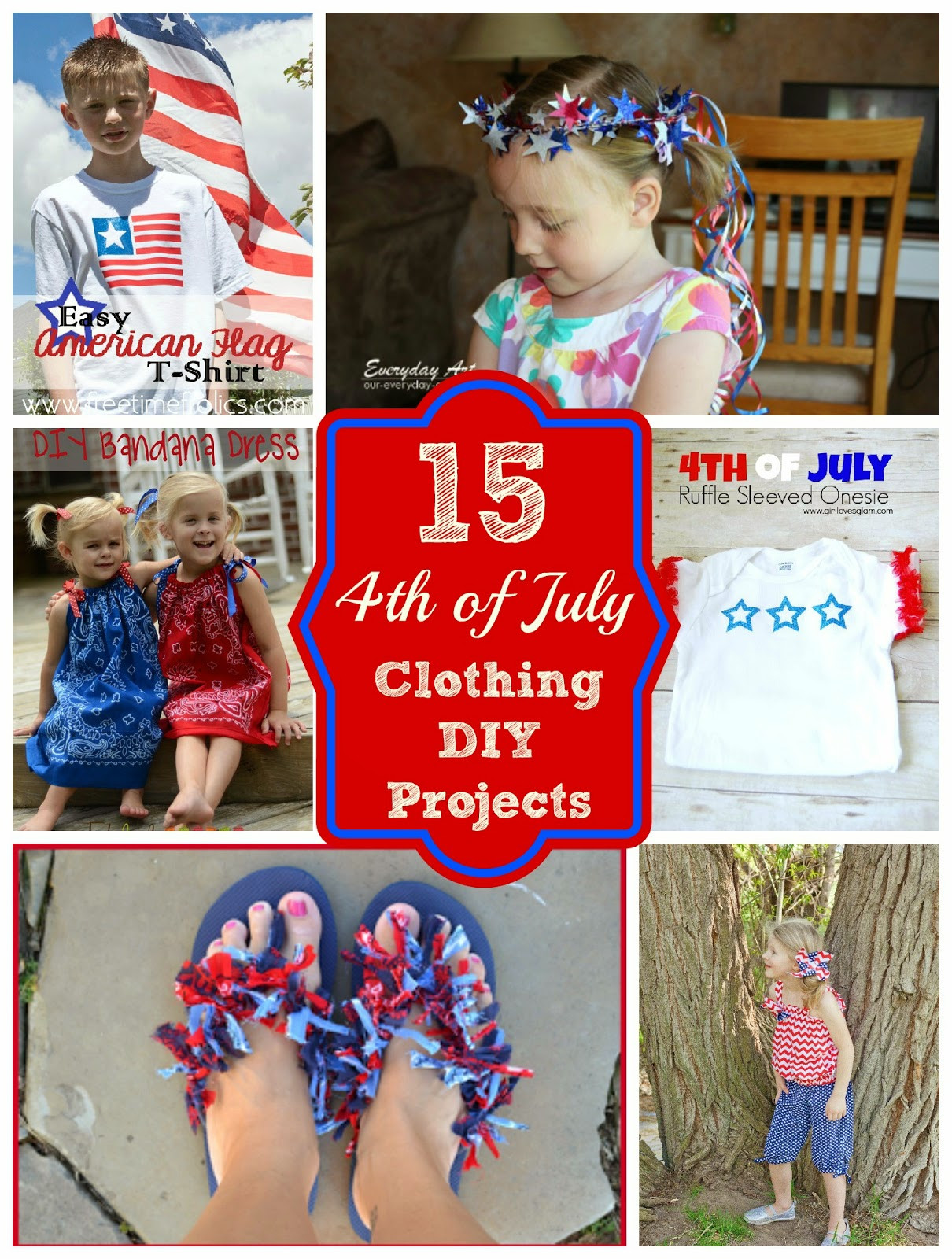 Best ideas about DIY 4Th Of July Outfits
. Save or Pin What to wear Fourth of July 15 Diy Clothing Projects Now.