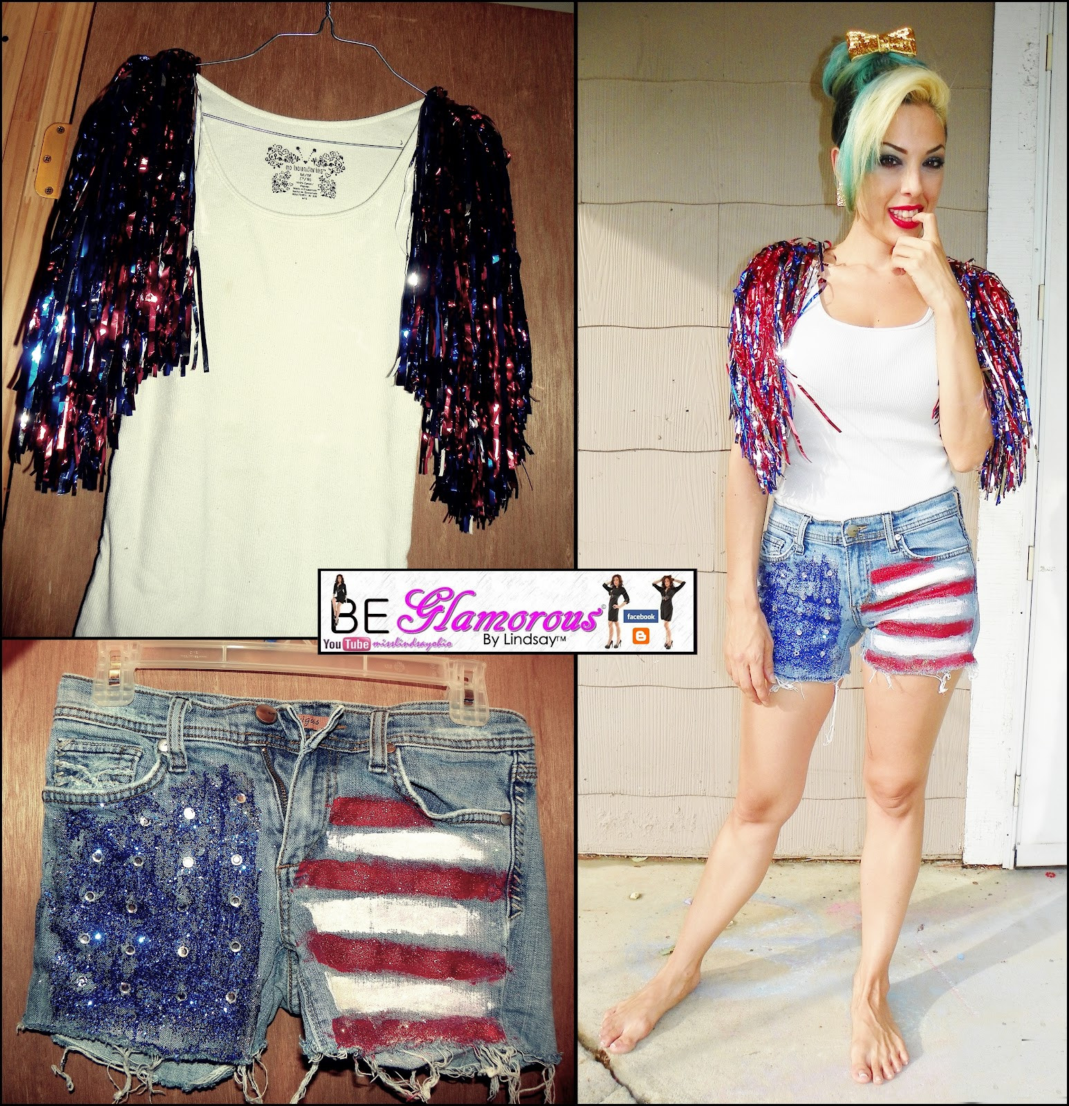 Best ideas about DIY 4Th Of July Outfits
. Save or Pin Be Glamorous By Lindsay DIY 4th of July Independence Day Now.