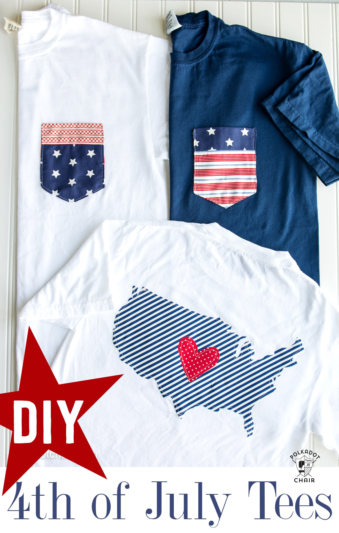 Best ideas about DIY 4Th Of July Shirt
. Save or Pin DIY Pocket 4th of July Shirts on polkadotchair Now.