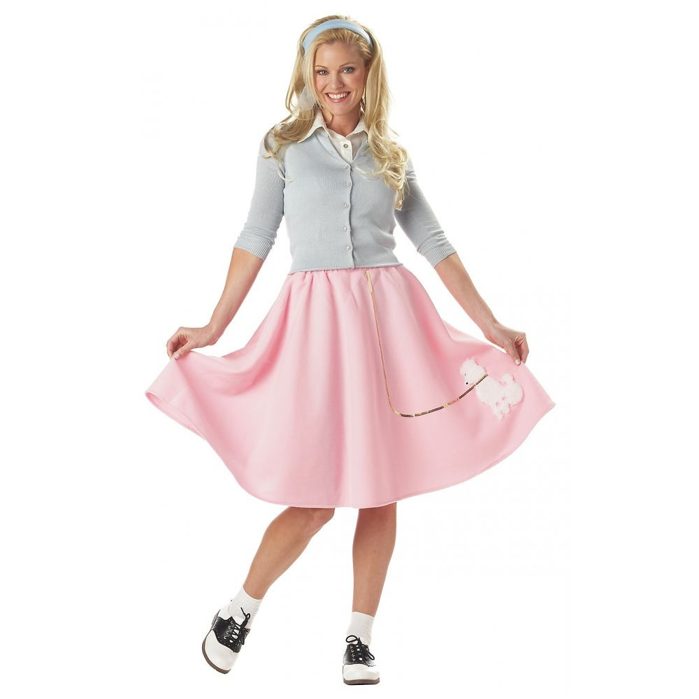 Best ideas about DIY 50S Costumes
. Save or Pin Poodle Skirt Costume Adult 50s Halloween Fancy Dress Now.