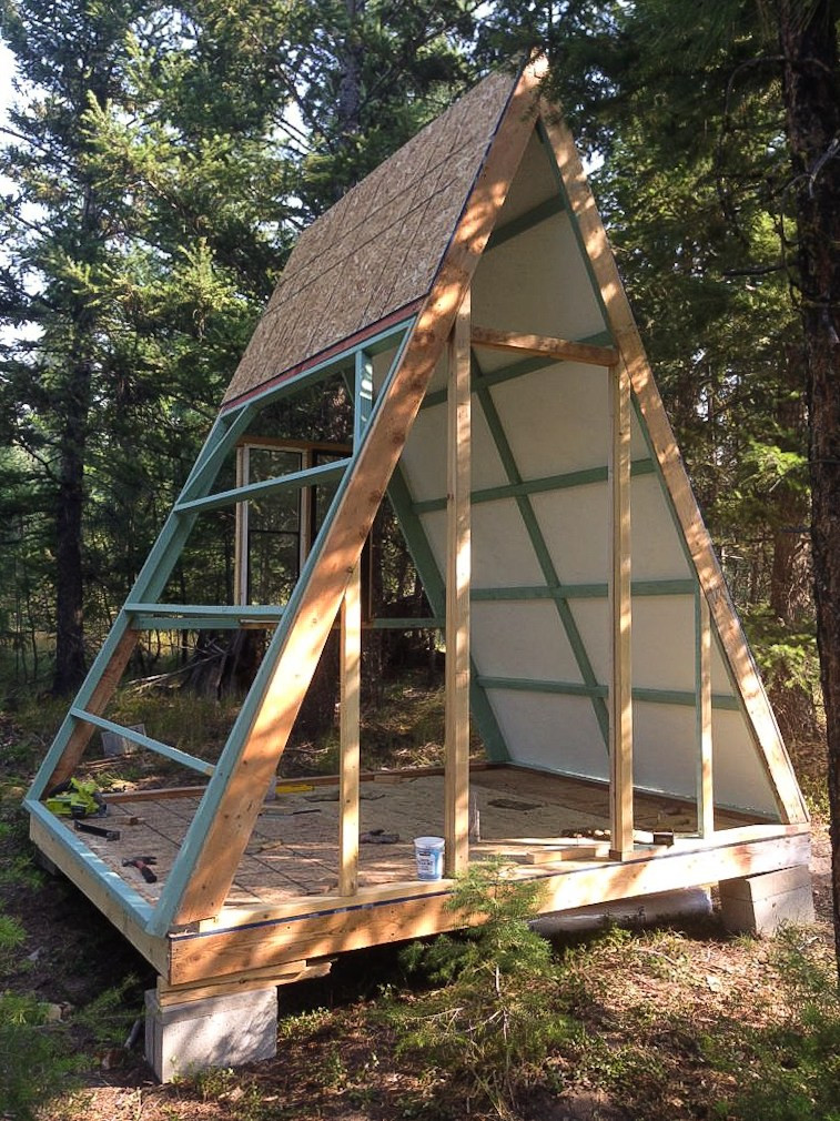 Best ideas about DIY A Frame Cabin Plans
. Save or Pin Building a tiny A frame Part 1 2 Now.