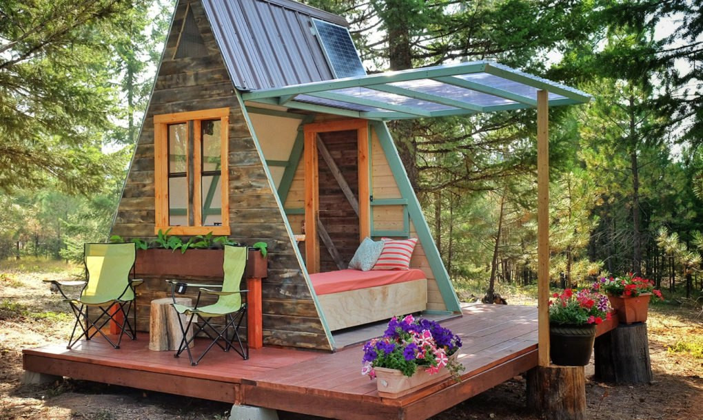 Best ideas about DIY A Frame Cabin Plans
. Save or Pin Couple builds tiny A frame cabin in three weeks for only $700 Now.