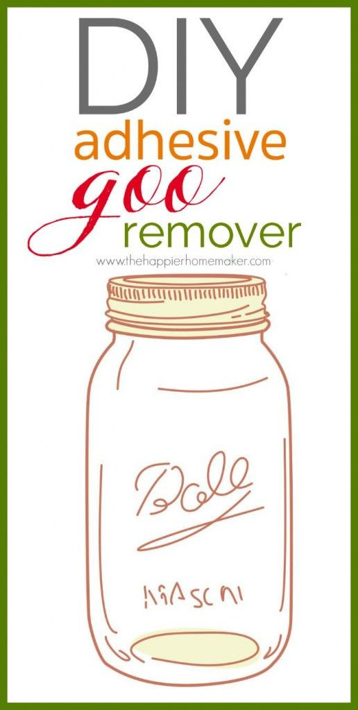 Best ideas about DIY Adhesive Remover
. Save or Pin DIY Goo Remover recipe s that gross sticky adhesive off Now.