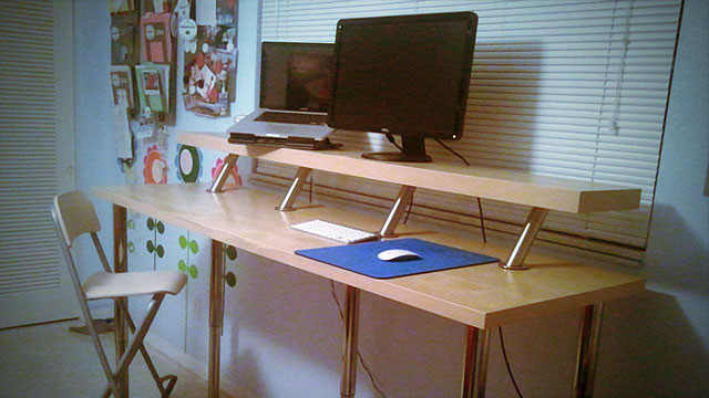 Best ideas about DIY Adjustable Desk
. Save or Pin Build a DIY Wide Adjustable Height IKEA Standing Desk on Now.
