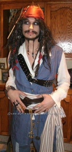 Best ideas about DIY Adult Pirate Costume
. Save or Pin Cheap Homemade Captain Jack Sparrow Costume Now.