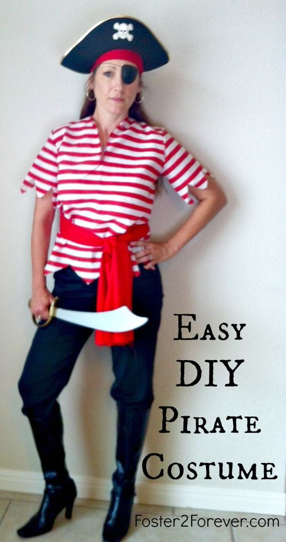 Best ideas about DIY Adult Pirate Costume
. Save or Pin Here is a cute DIY homemade pirate costume idea for women Now.