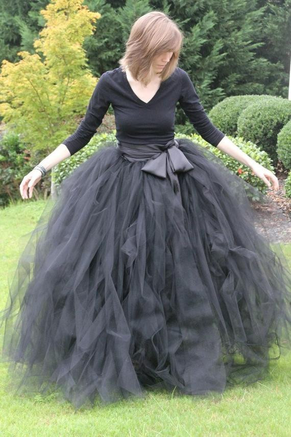 Best ideas about DIY Adult Witch Costume
. Save or Pin Black adult tutu long black skirt sewn tutus Wide by Now.