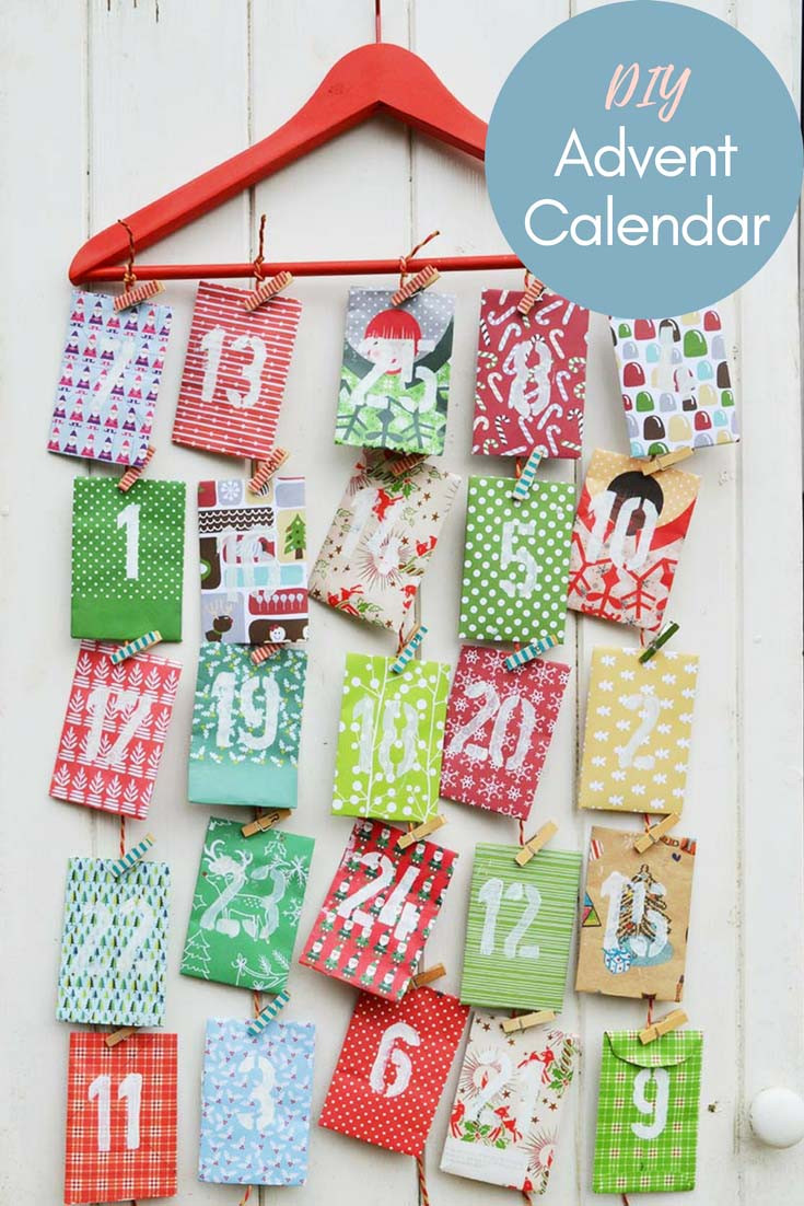 Best ideas about DIY Advent Calendar
. Save or Pin Homemade Paper Envelope Advent Calendar Pillar Box Blue Now.