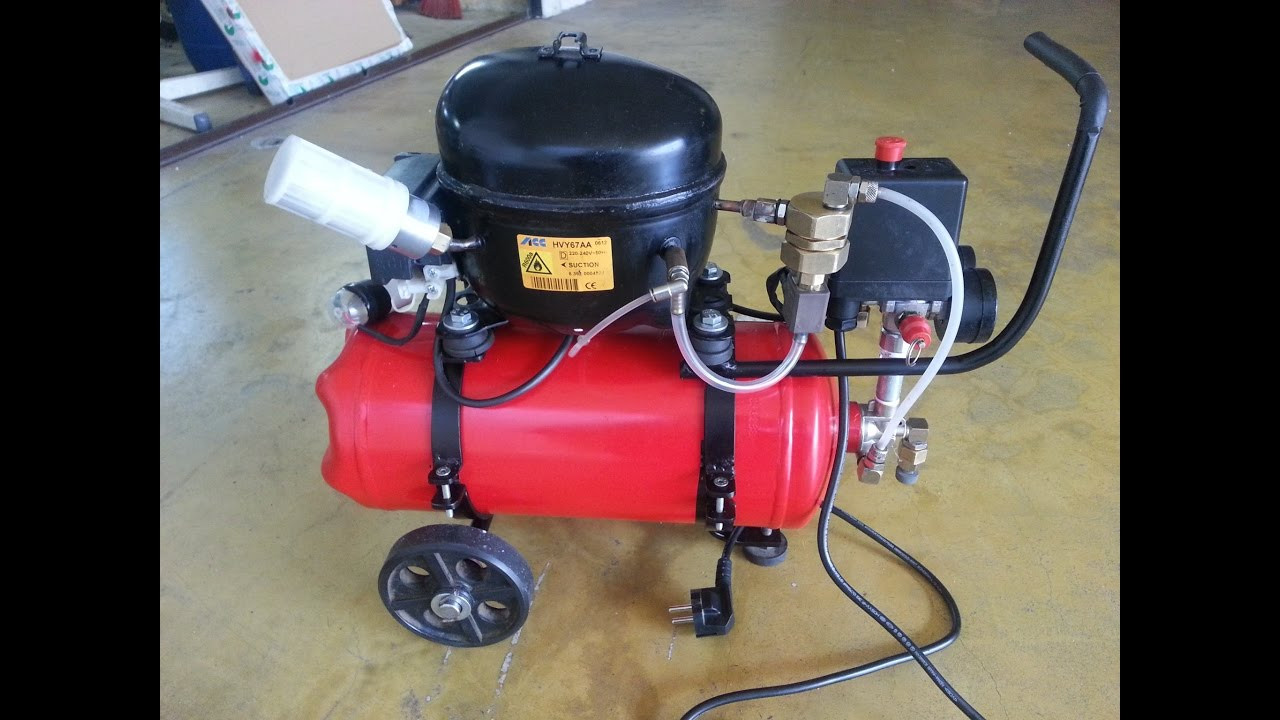 Best ideas about DIY Air Compressors
. Save or Pin DIY Small Silent Air pressor Mini pressore Now.
