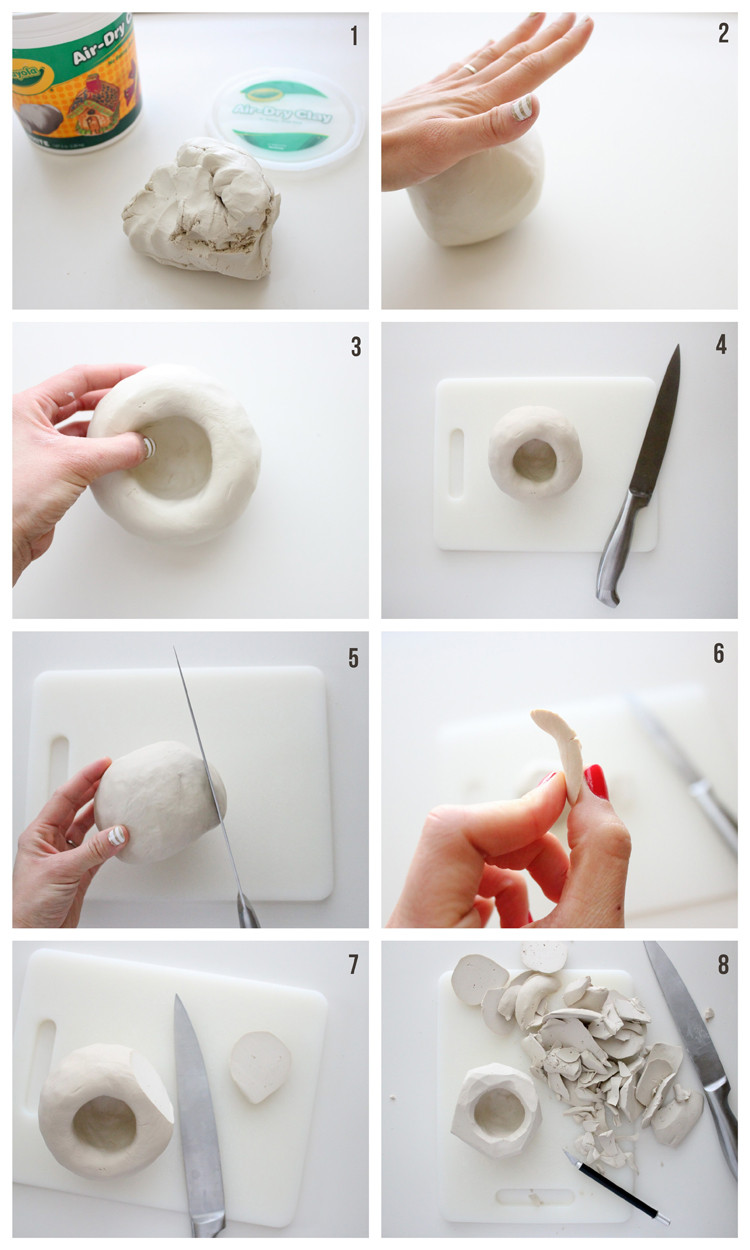 Best ideas about DIY Air Drying Clay
. Save or Pin DIY Geometric Clay Pot TUTORIAL Now.