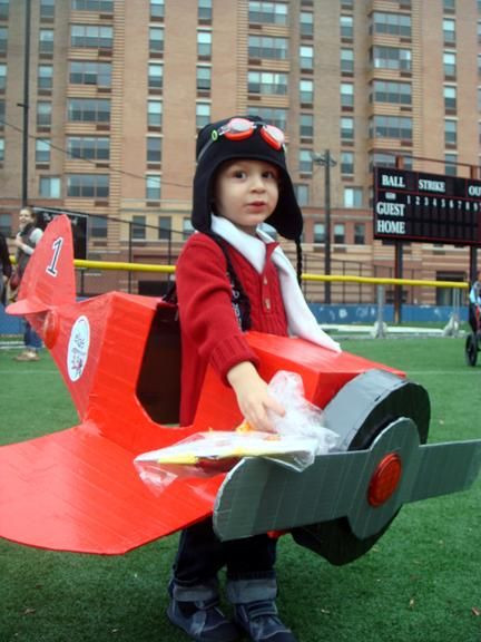 Best ideas about DIY Airplane Costume
. Save or Pin Little Amelia Earhart Made from recycled cardboard boxes Now.