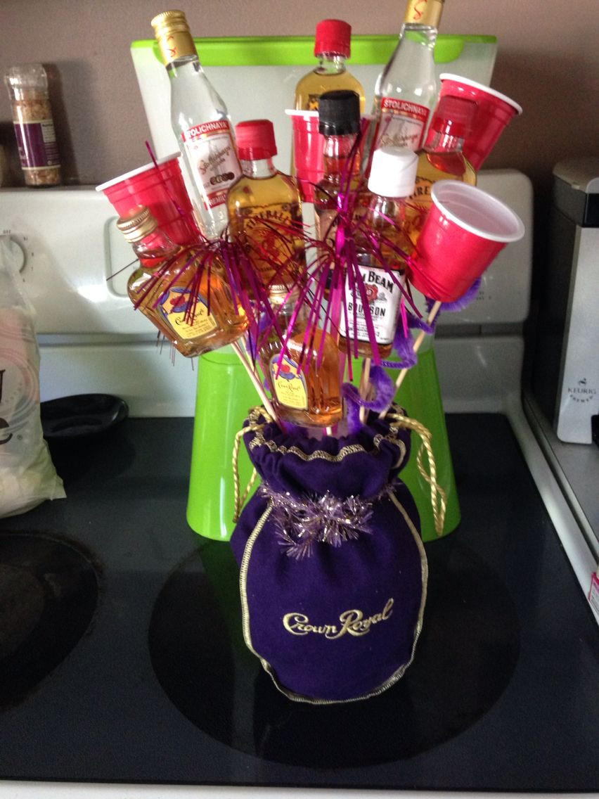 Best ideas about DIY Alcohol Gift Baskets
. Save or Pin Mini liquor boquet My Finished Projects Now.