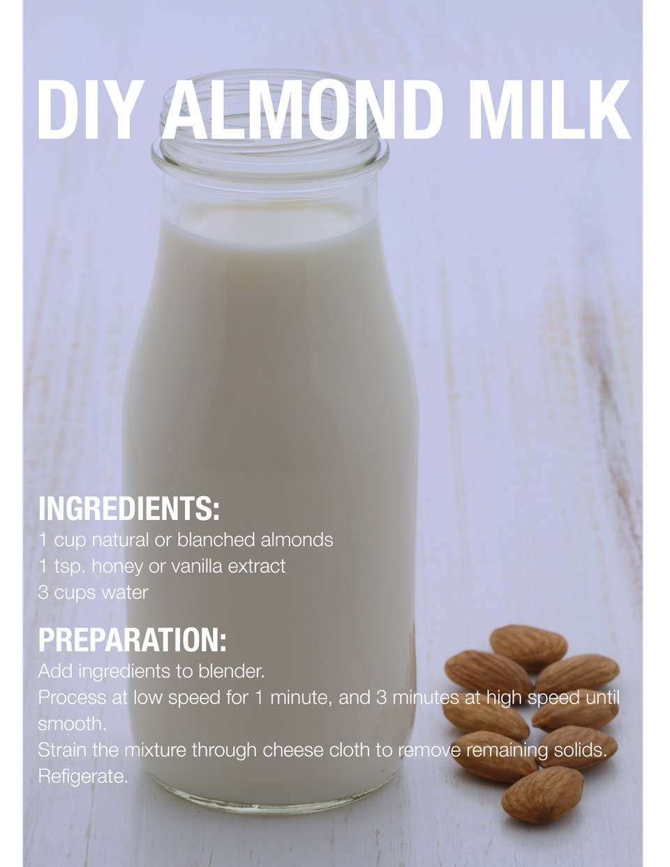 Best ideas about DIY Almond Milk
. Save or Pin DIY Homemade Almond Milk Recipes🍶 Now.