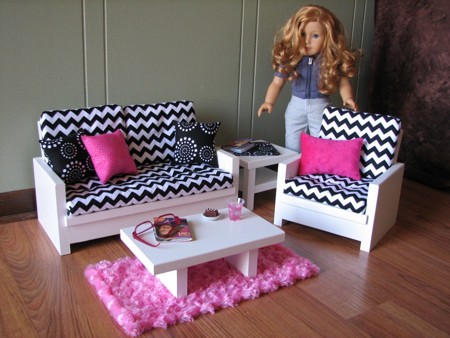 Best ideas about DIY American Girl Furniture
. Save or Pin 18 Doll Furniture American Girl sized Living Room Now.
