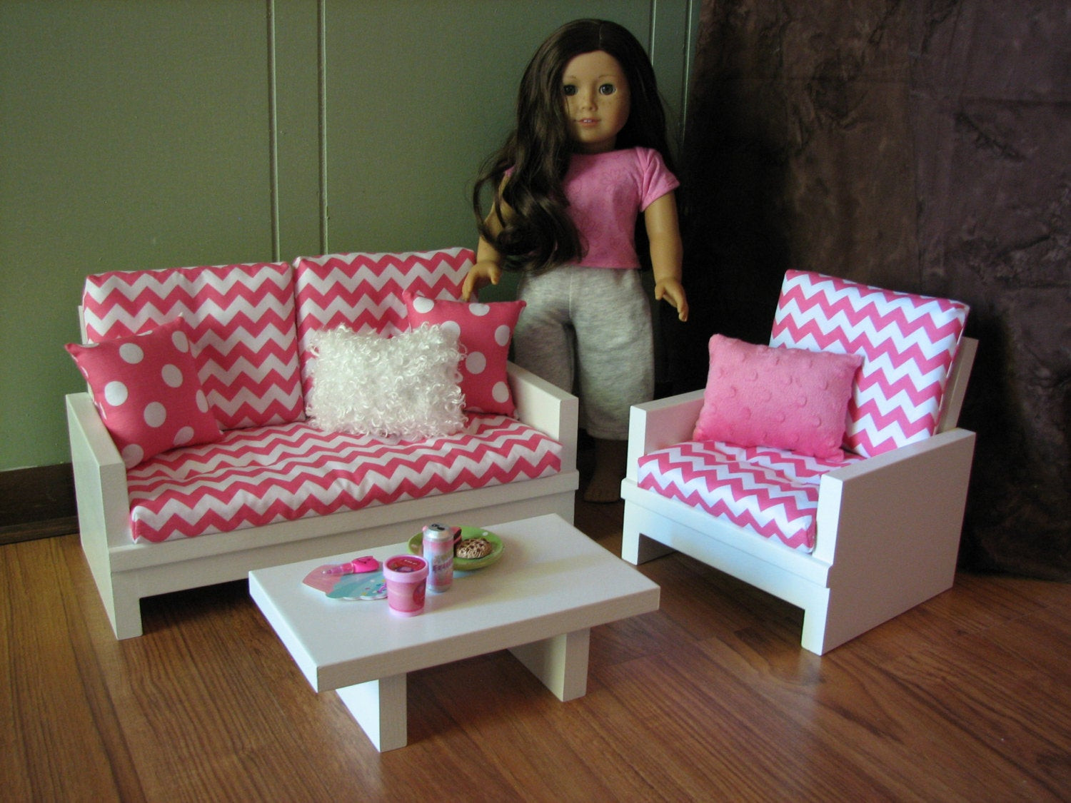 Best ideas about DIY American Girl Furniture
. Save or Pin American Girl sized Living Room 18 Doll Furniture Now.