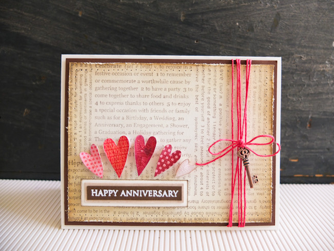 Best ideas about DIY Anniversary Cards
. Save or Pin Happy anniversary card – Mayholic in Crafts Now.