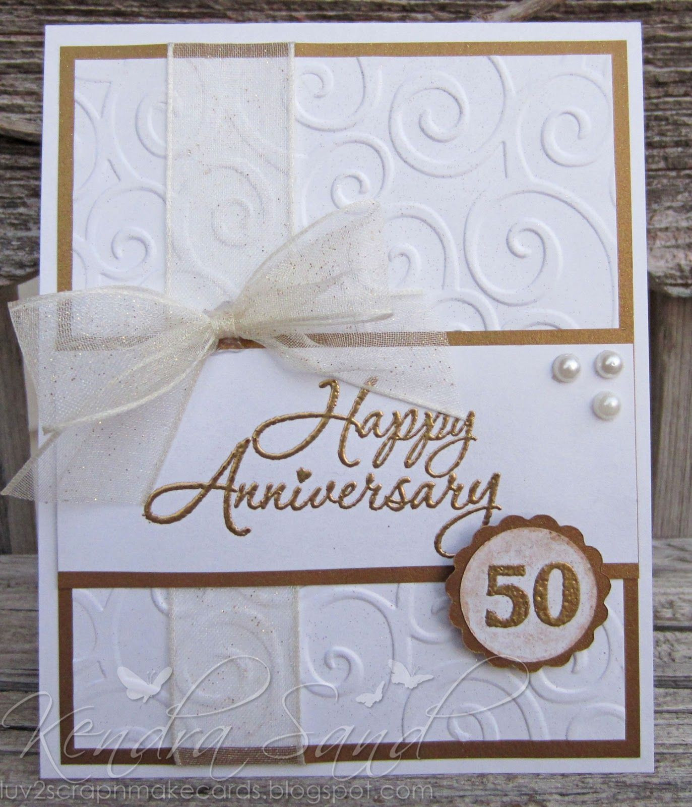 Best ideas about DIY Anniversary Cards
. Save or Pin Inspired By Stamping "50" from the set Fancy Alphabet Now.
