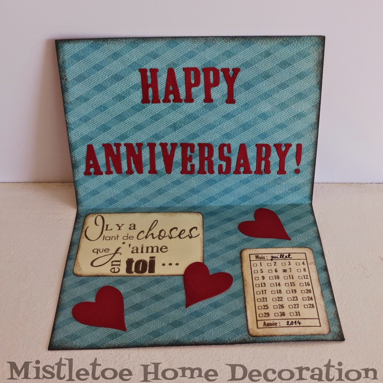 Best ideas about DIY Anniversary Cards
. Save or Pin Mistletoe Home Designs DIY wedding anniversary card Now.