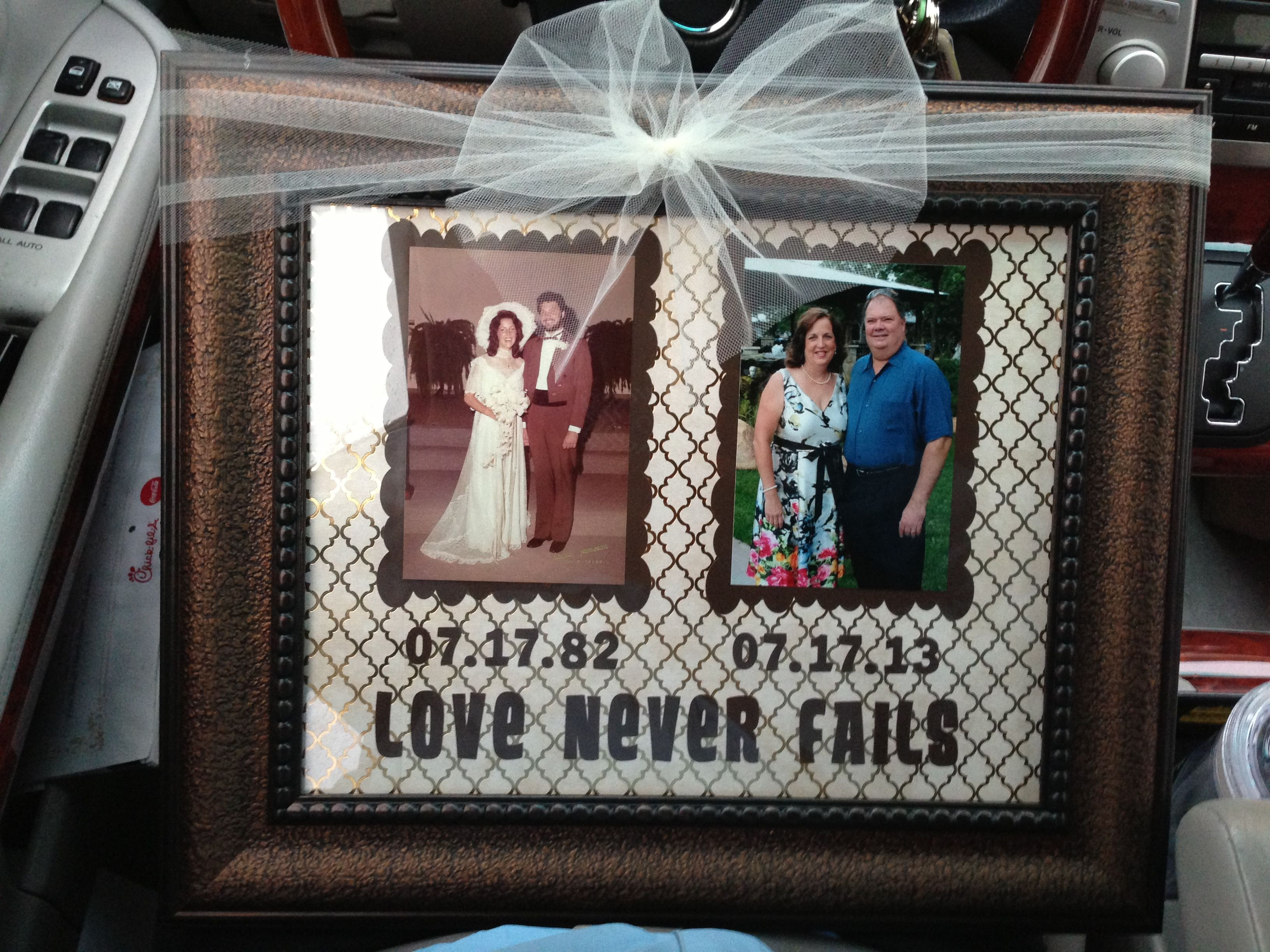 Best ideas about DIY Anniversary Gifts For Parents
. Save or Pin Anniversary Gift for my parents 1 Corinthians 13 8 Now.