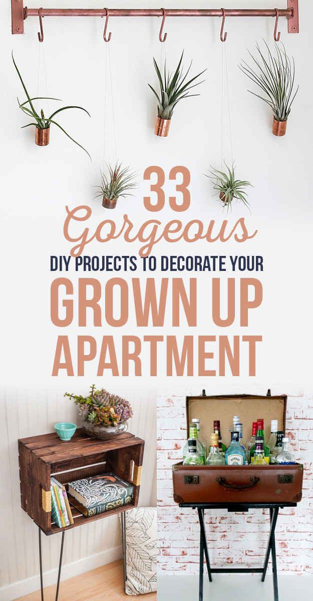 Best ideas about DIY Apartment Decor
. Save or Pin 33 Gorgeous DIY Projects To Decorate Your Grown Up Now.