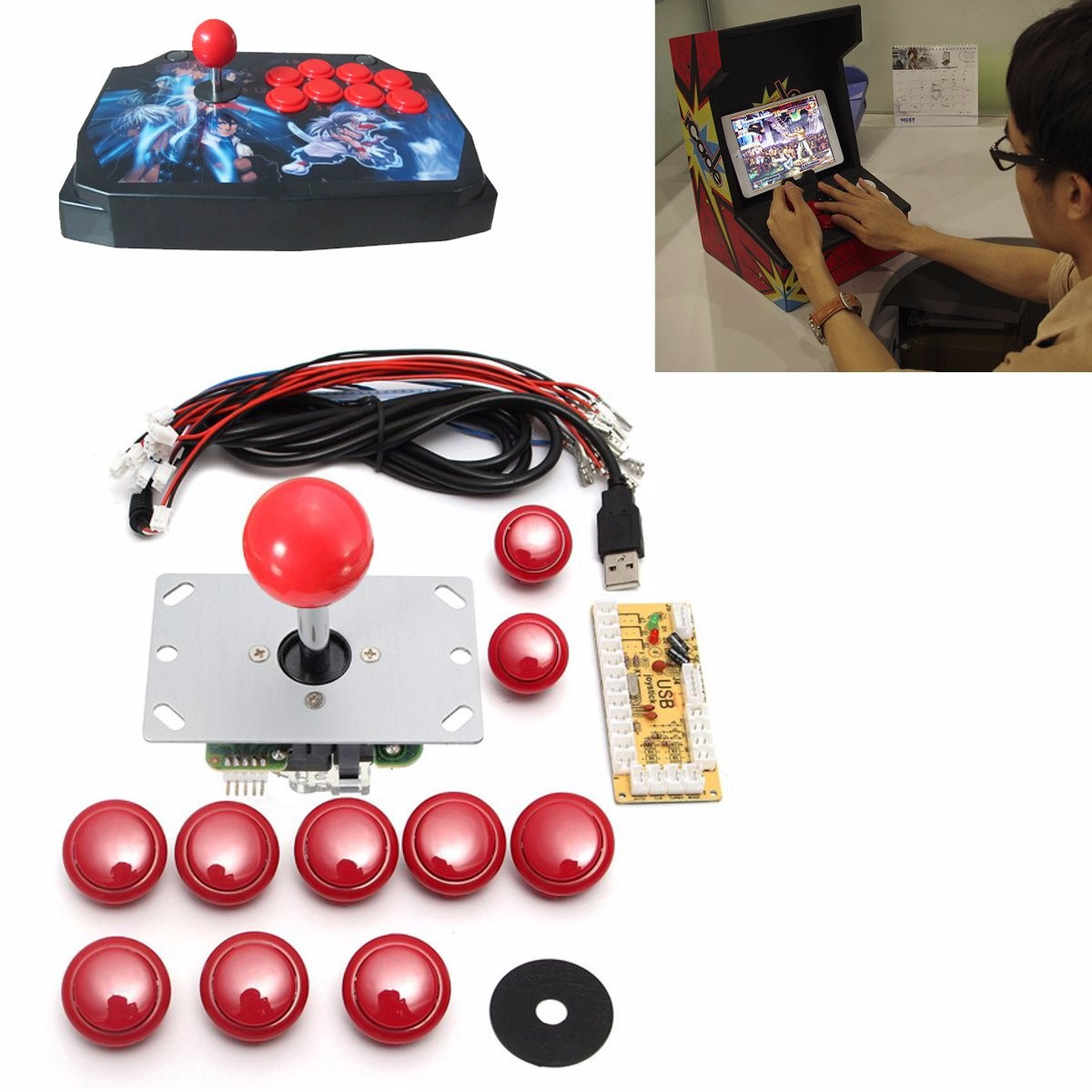 Best ideas about DIY Arcade Stick Kit
. Save or Pin Game DIY Arcade Set Kits Replacement Parts USB Encoder to Now.