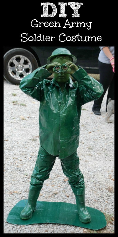 Best ideas about DIY Army Costume
. Save or Pin How to make a Green Army Sol r Costume e Crazy Mom Now.