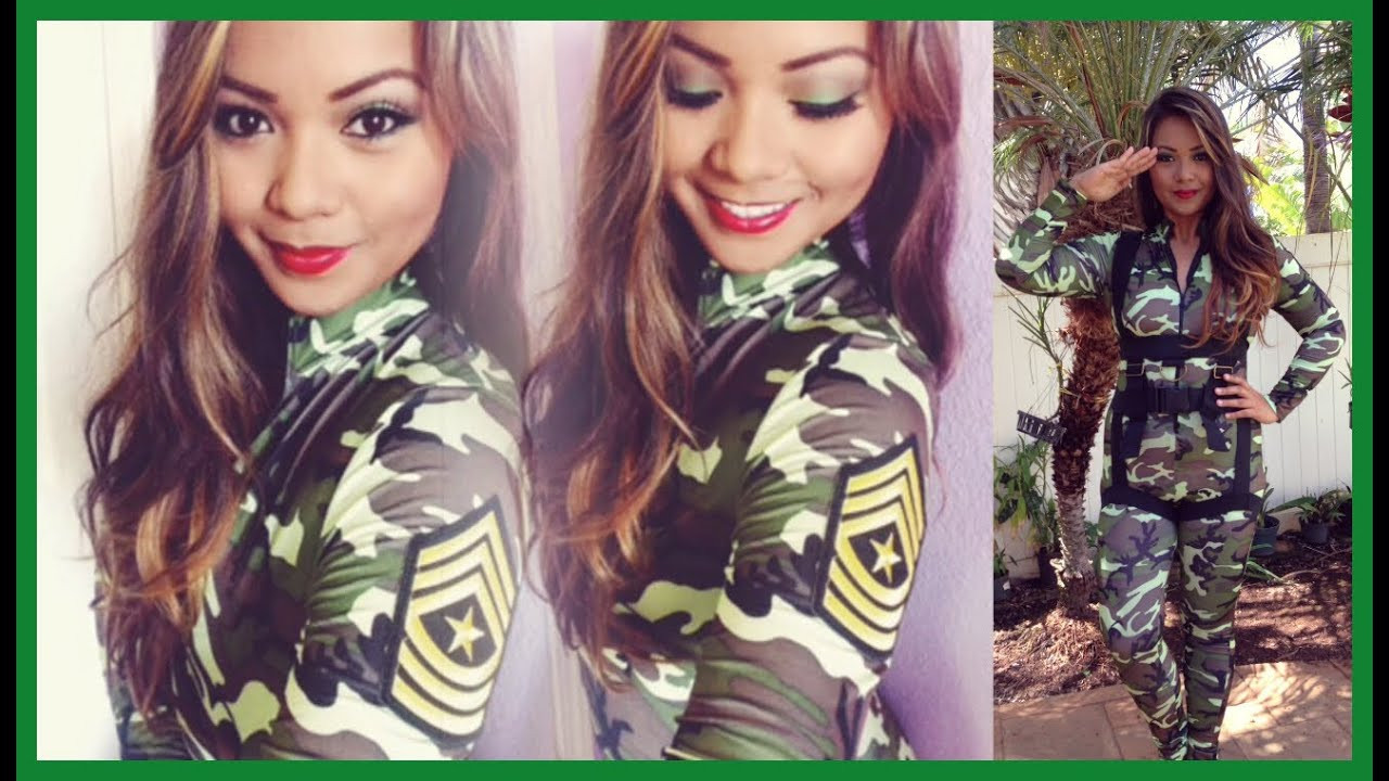 Best ideas about DIY Army Girl Costume
. Save or Pin My Halloween Look Army Girl Makeup Tutorial Drugstore Now.