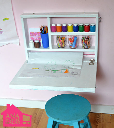Best ideas about DIY Art Desk
. Save or Pin Creative DIY wall art desk for kids Now.