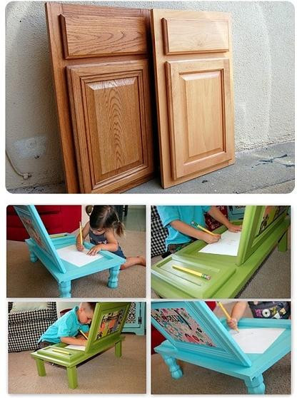 Best ideas about DIY Art Desk
. Save or Pin DIY Art Desk For Kids Made From Cupboard Doors Now.