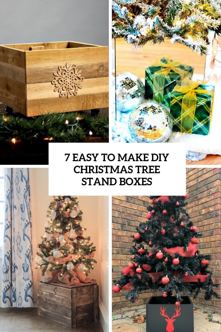 Best ideas about DIY Artificial Tree Stand
. Save or Pin 7 Easy To Make DIY Christmas Tree Stand Boxes Shelterness Now.