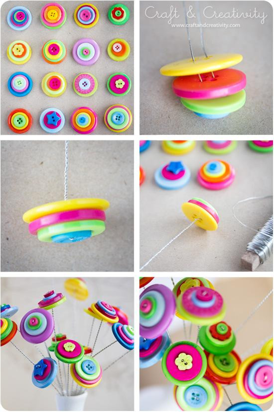 Best ideas about DIY Arts And Crafts
. Save or Pin 23 Easy To Make and Extremely Creative Button Crafts Tutorials Now.