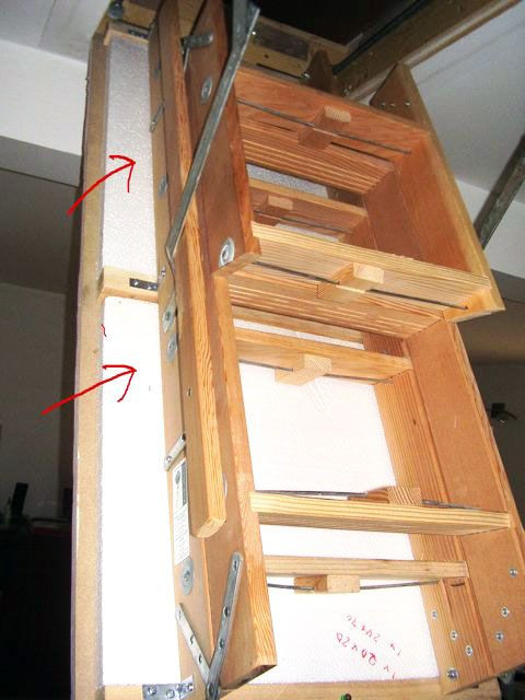 Best ideas about DIY Attic Ladder Plans
. Save or Pin Our DIY attic door insulation project cost a mere $15 Now.