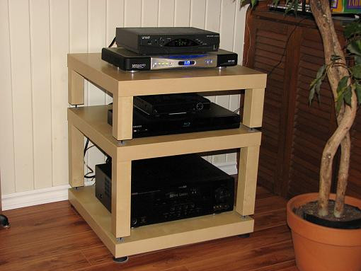 Best ideas about DIY Audio Racks
. Save or Pin DIY Ikea Lack Table Audio Rack Now.
