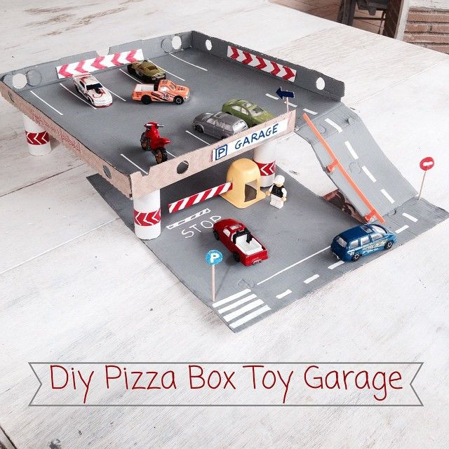 Best ideas about DIY Auto Garage
. Save or Pin mommo design toy garage recycling a pizza box diy Now.