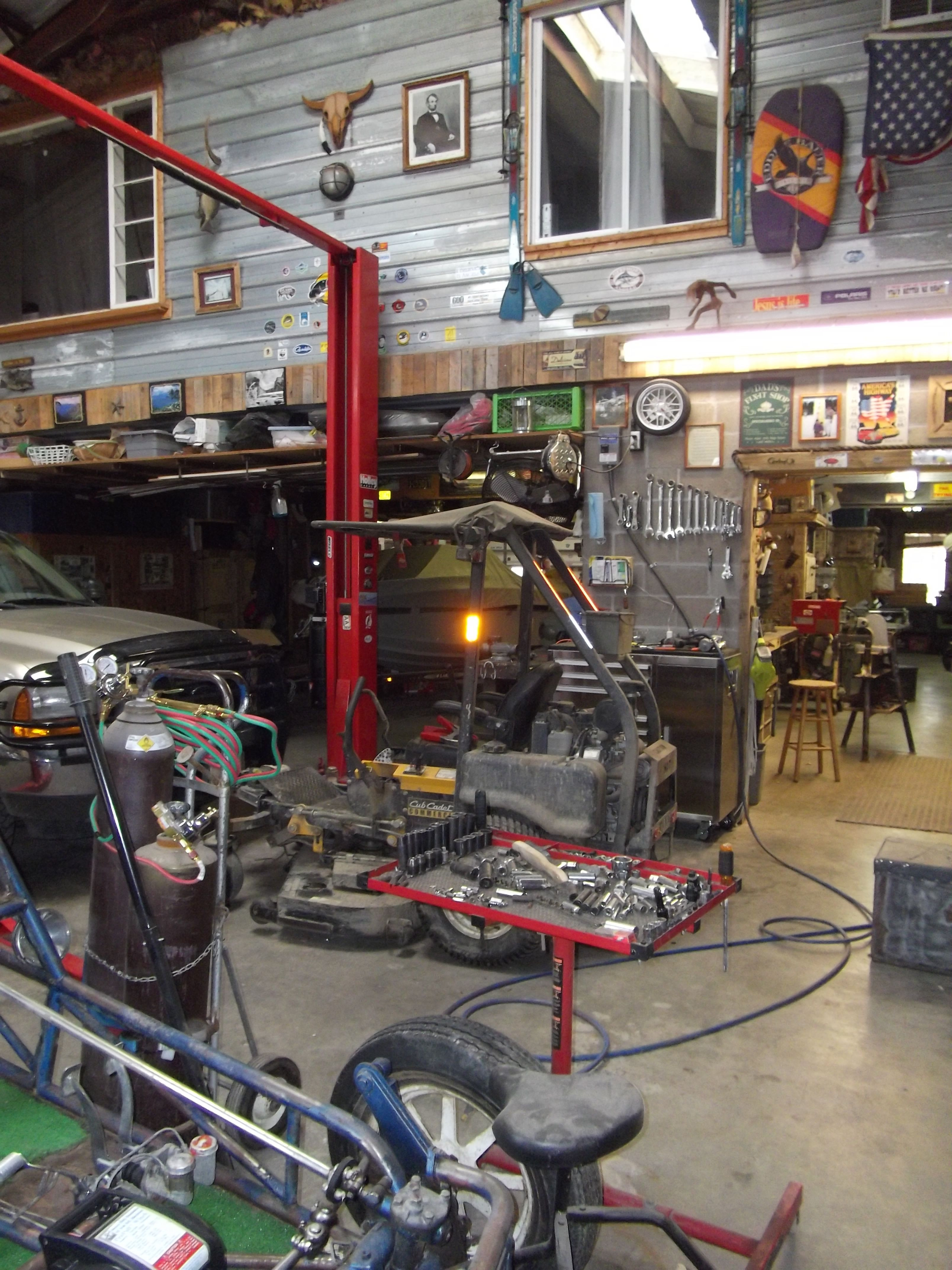 Best ideas about DIY Auto Garage
. Save or Pin Work Shop with auto lift Now.