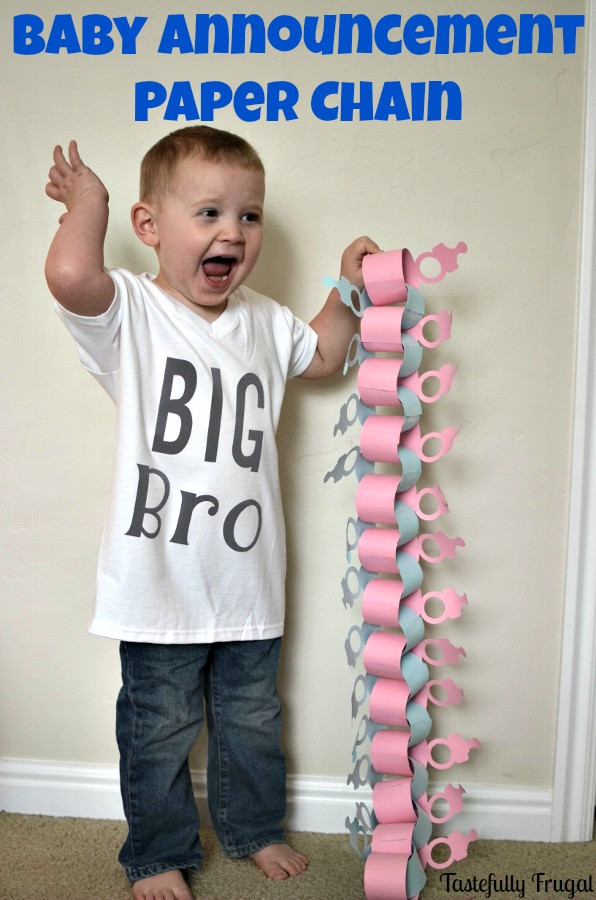 Best ideas about DIY Baby Announcement
. Save or Pin DIY Baby Announcement Paper Chain Tastefully Frugal Now.