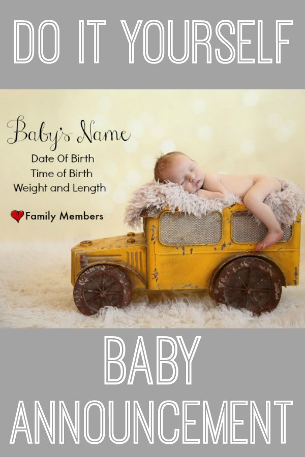 Best ideas about DIY Baby Announcement
. Save or Pin DIY Baby Announcement Now.