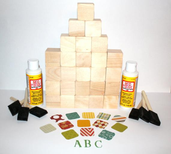 Best ideas about DIY Baby Blocks For Baby Shower
. Save or Pin DIY Baby Shower Craft Alphabet Blocks Children s Baby Now.