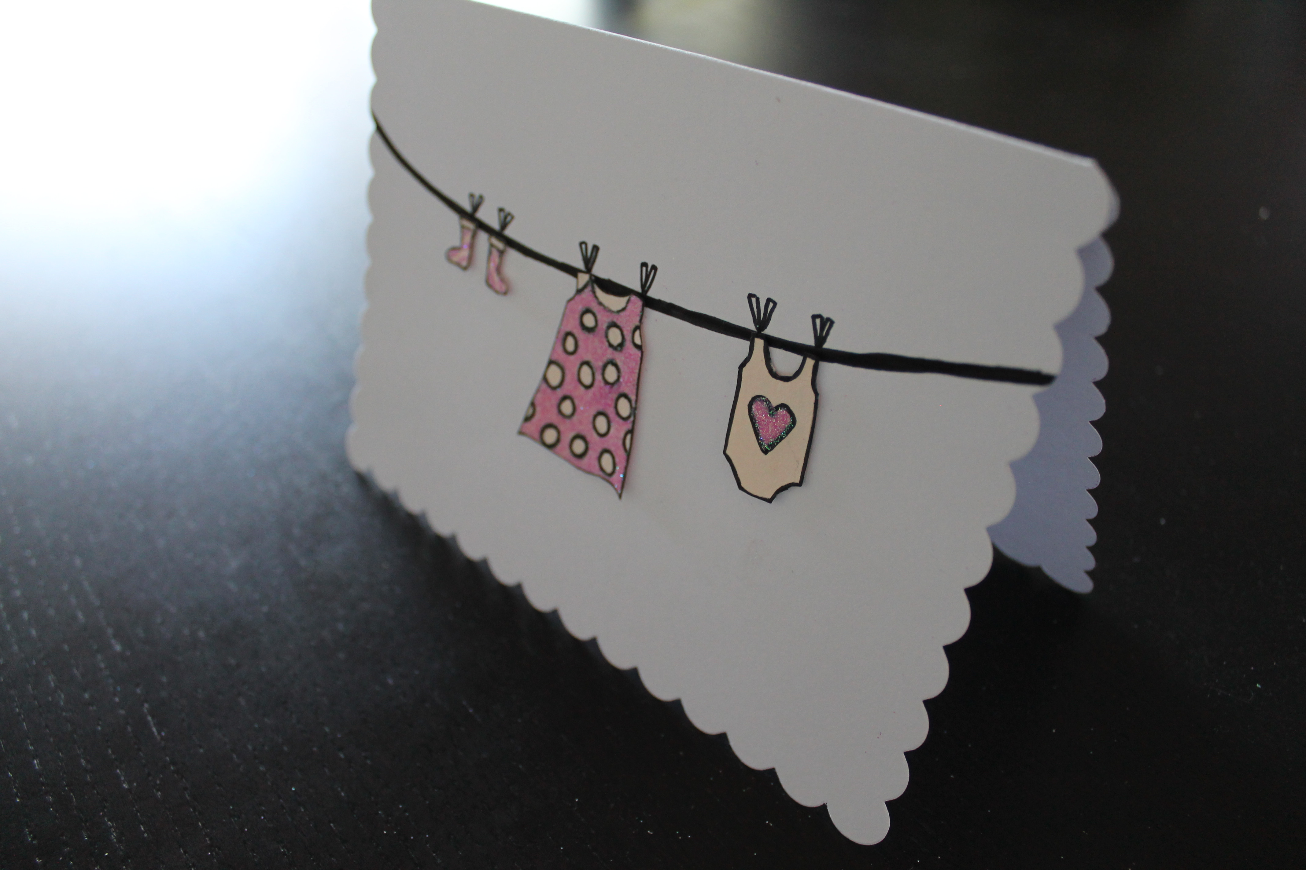 Best ideas about DIY Baby Card
. Save or Pin Baby Girl Card DIY Now.