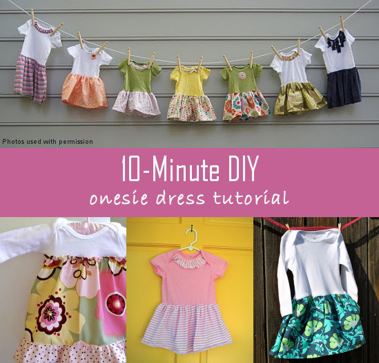 Best ideas about DIY Baby Dresses
. Save or Pin 10 Minute DIY esie Dress Tutorial Now.