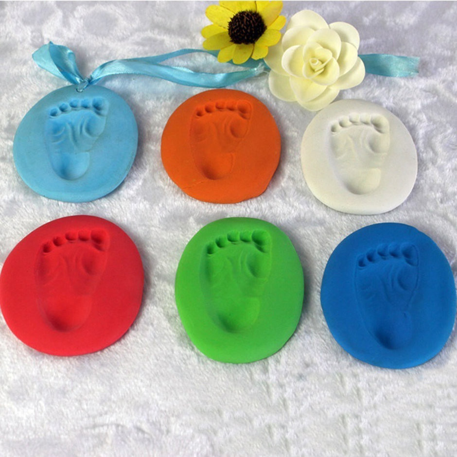 Best ideas about DIY Baby Handprint
. Save or Pin Infant Baby Kids Handprint Footprint Clay Special Baby DIY Now.