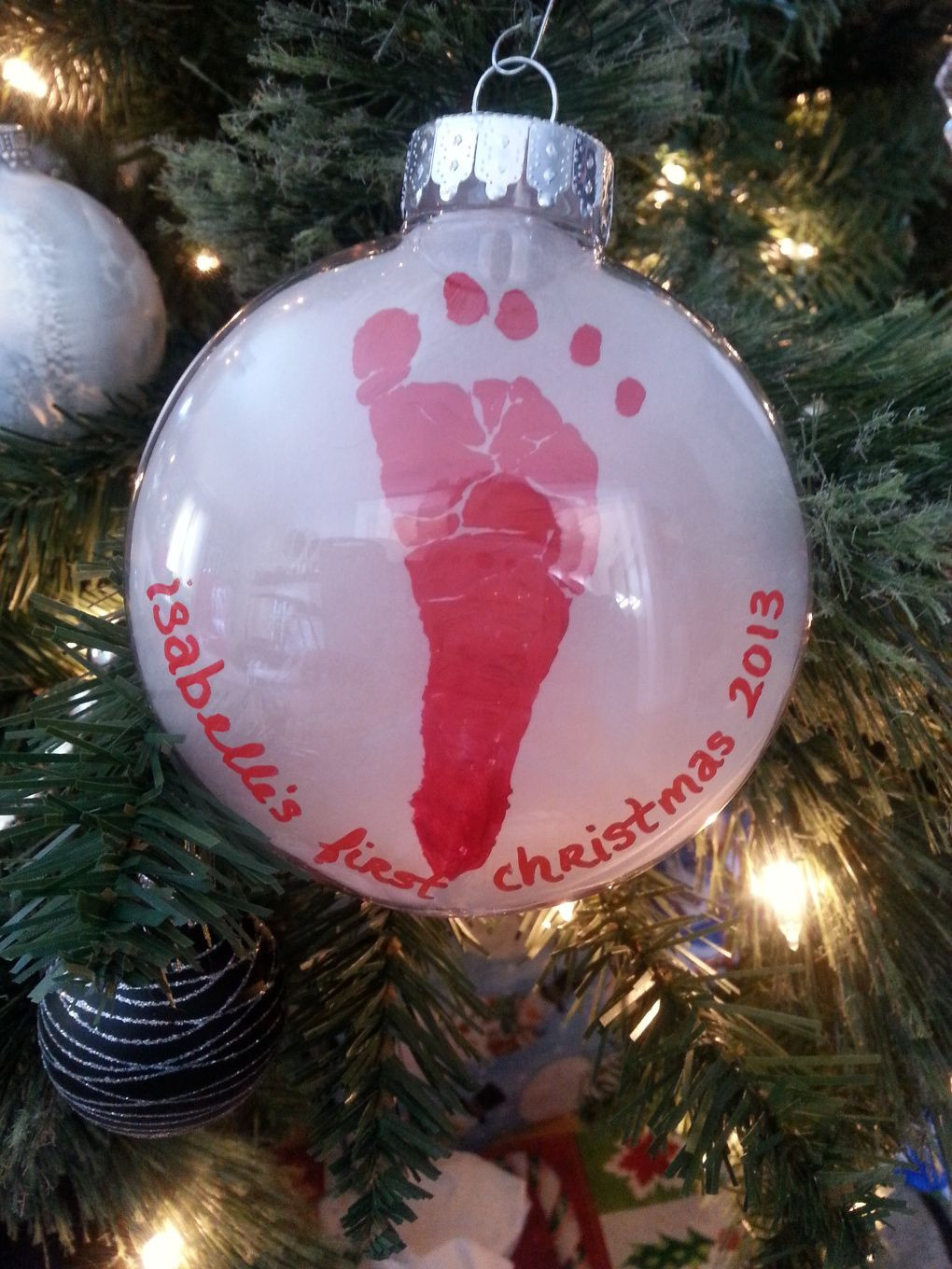 Best ideas about DIY Baby Ornaments
. Save or Pin DIY Baby Footprint Ornaments Holiday Decor Now.