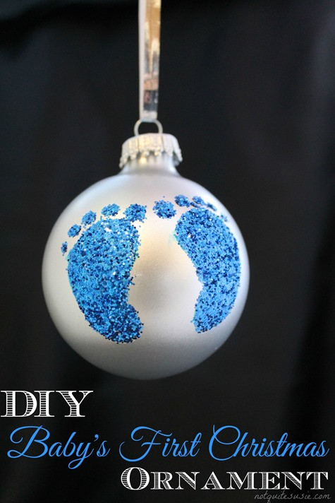 Best ideas about DIY Baby Ornaments
. Save or Pin DIY Baby’s First Christmas Footprint Ornament Craft Not Now.