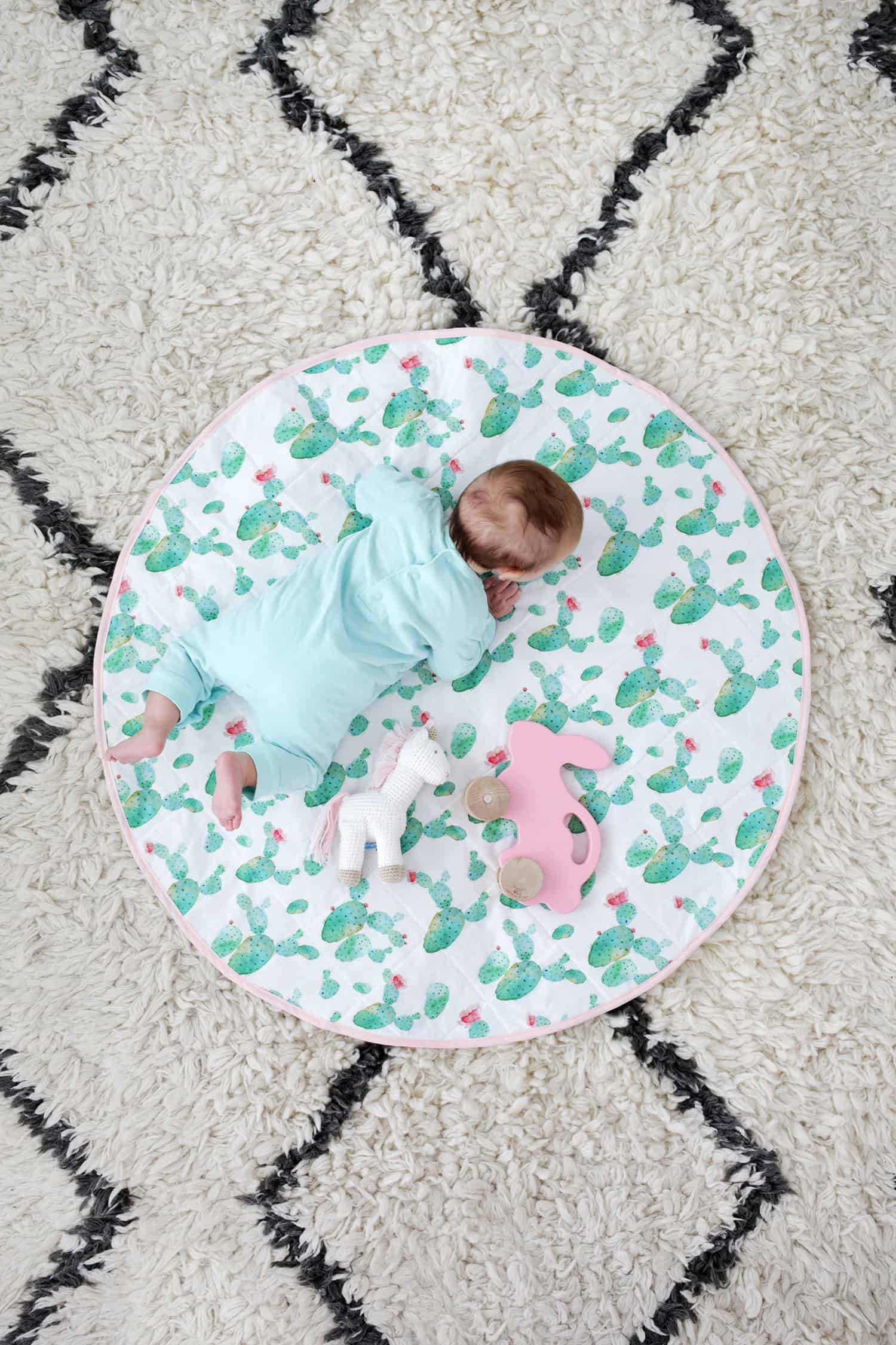 Best ideas about DIY Baby Play Mat
. Save or Pin Round Quilted Play Mat DIY A Beautiful Mess Now.