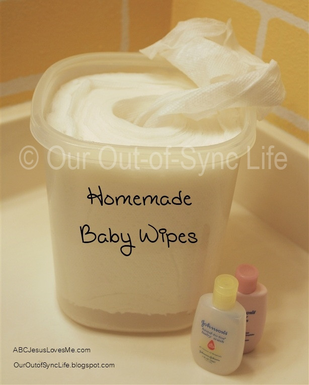 Best ideas about DIY Baby Wipes
. Save or Pin Our Out of Sync Life Homemade Baby Wipes Now.