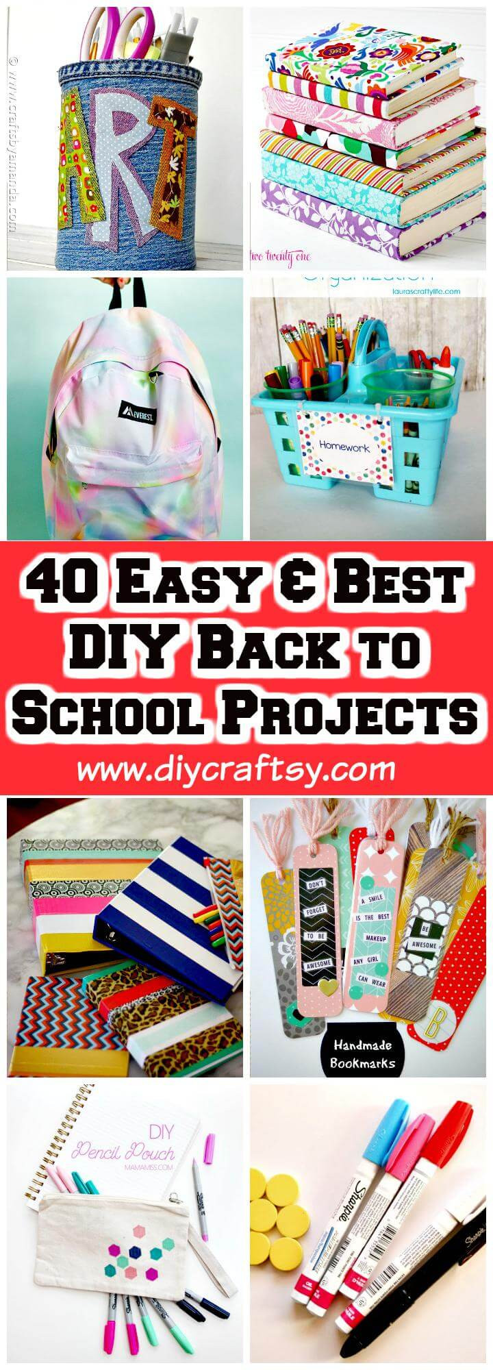 Best ideas about DIY Back To School
. Save or Pin 40 Easy & Best DIY Back to School Projects DIY & Crafts Now.