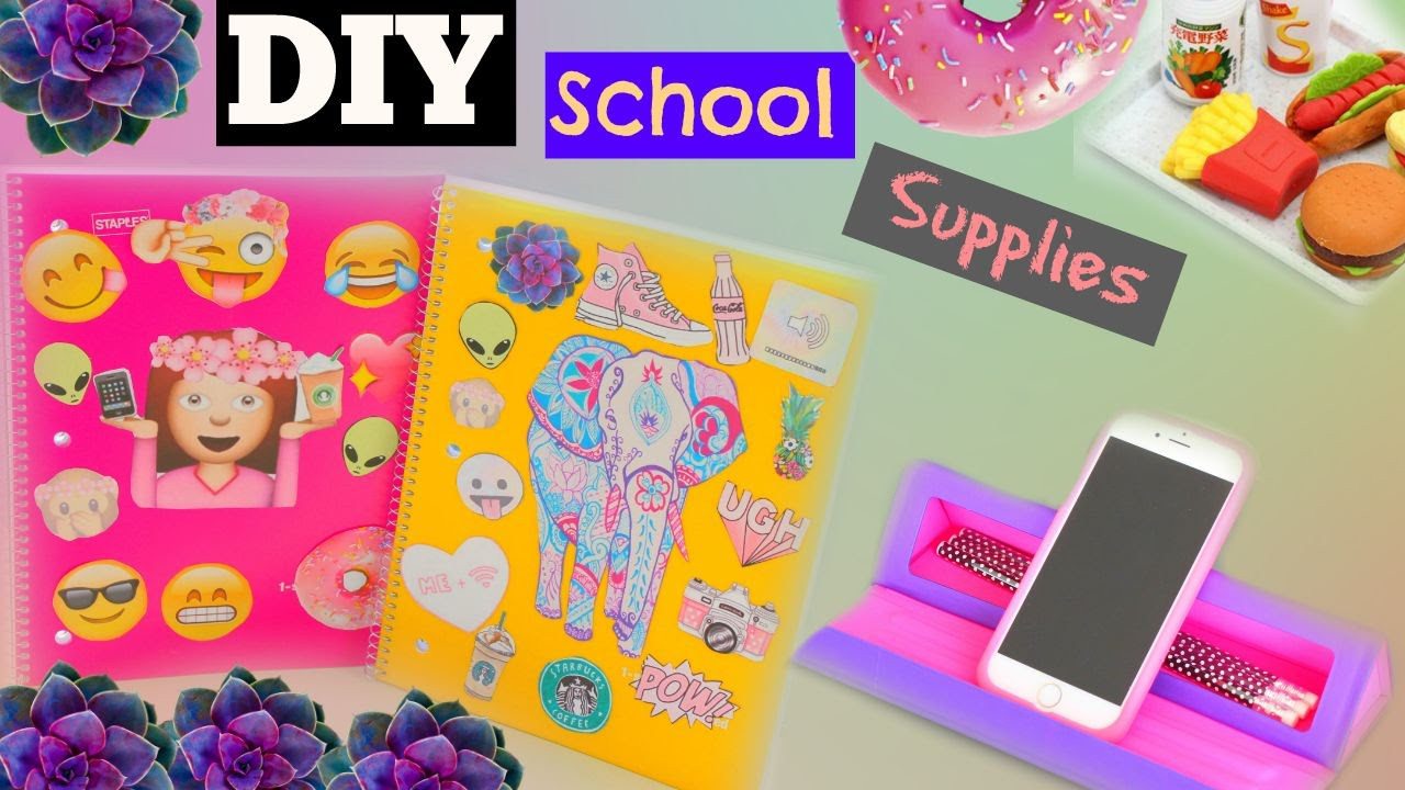 Best ideas about DIY Back To School Supplies
. Save or Pin DIY Back To School Supplies 2015 Tumblr Notebooks Now.