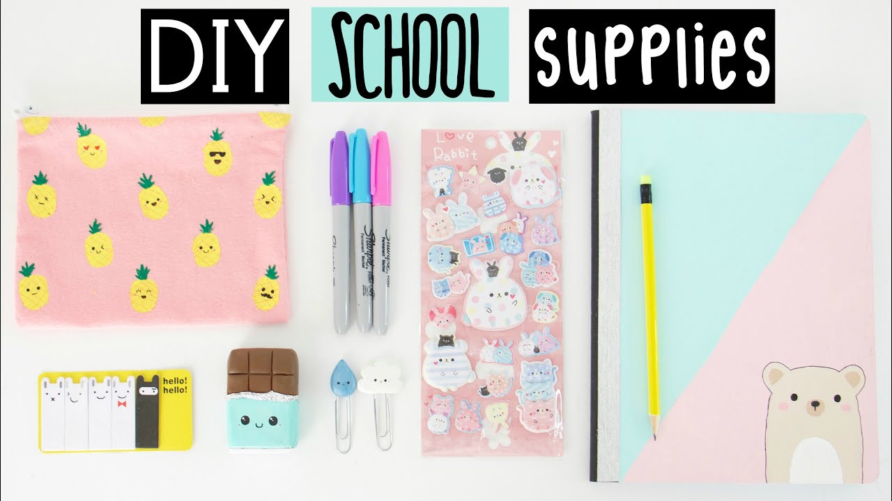 Best ideas about DIY Back To School Supplies
. Save or Pin DIY SCHOOL SUPPLIES For Back To School Now.