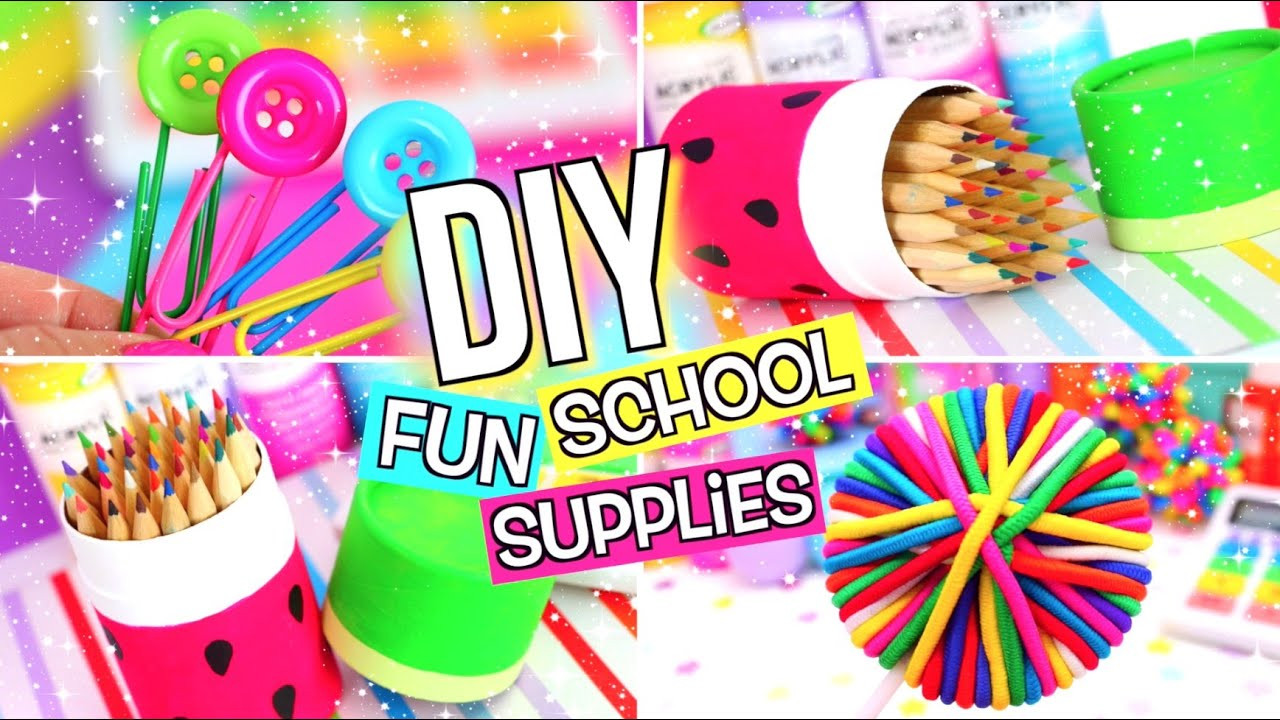 Best ideas about DIY Back To School Supplies
. Save or Pin DIY SCHOOL SUPPLIES DIY BACK TO SCHOOL SUPPLIES Now.